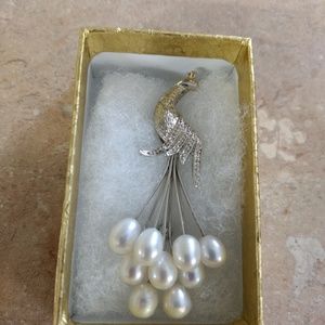 Peacock Brooch